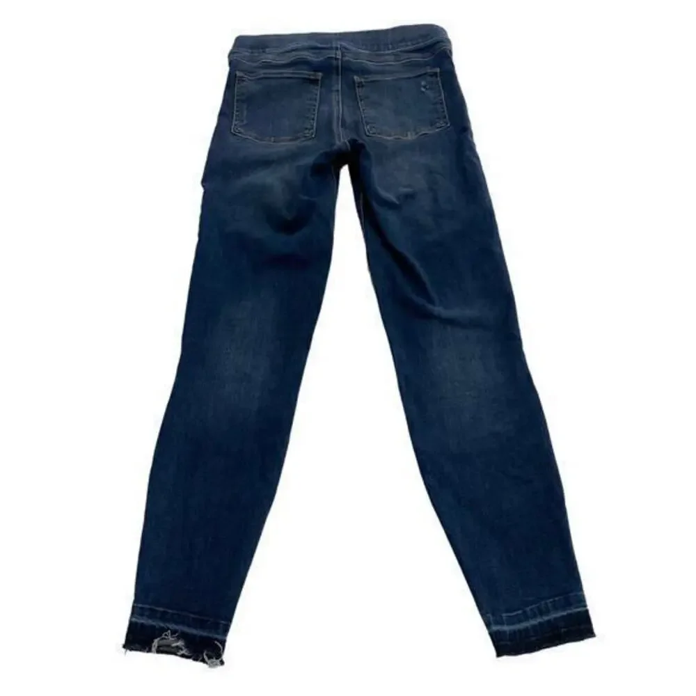 SPANX‎ Distressed Ankle Skinny Jeans in Medium Wash Size Small
